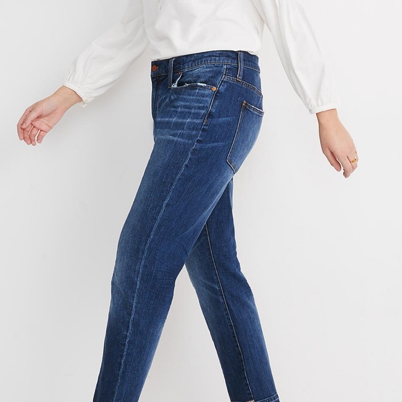 NWT Madewell high-rise slim boyjean seamed crop 26 - Picture 8 of 8